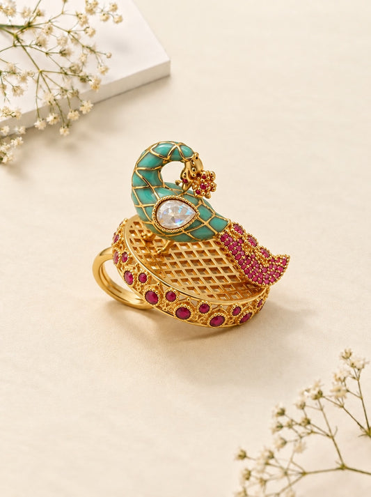 Peacock Statement Ring