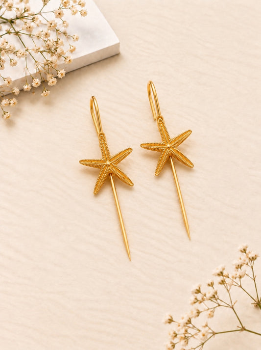 Gold Starfish Earcuff