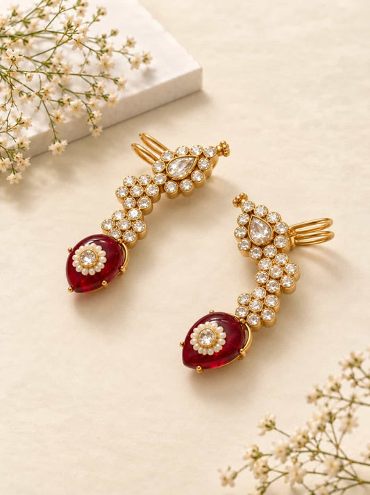 Kundan Ear Cuffs