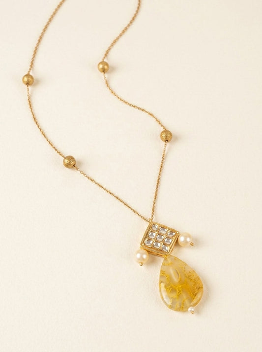 Pachi Sapphire Stone Long Chain